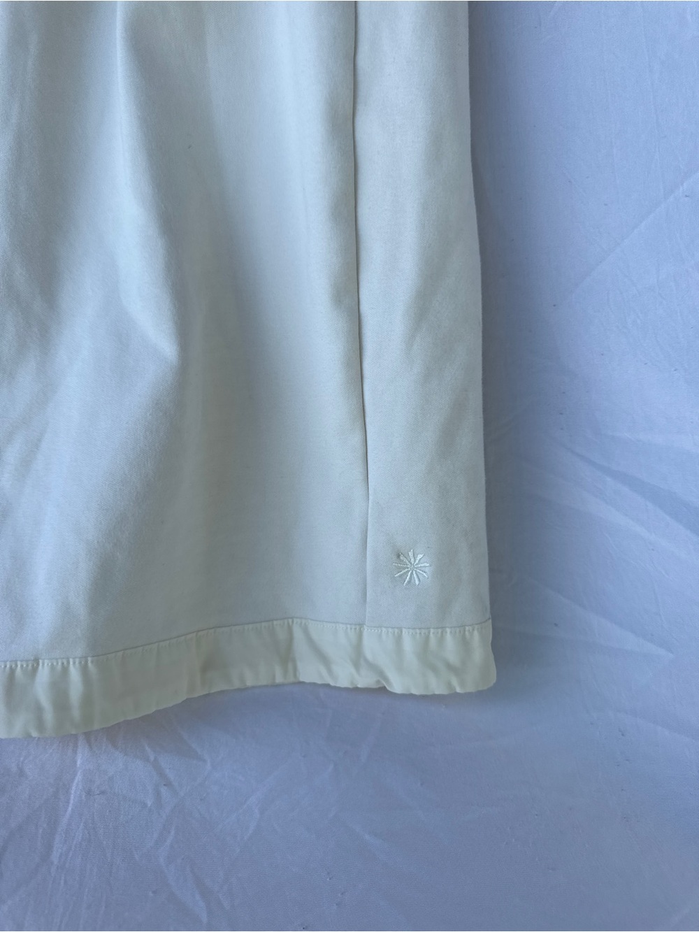 Cream Wide Leg Crop Fleece Bungee Toggle Cargo Sweatpants Lounge Athleta S - Picture 4 of 11